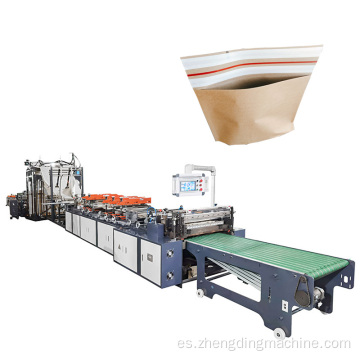 Máquina de fabricación de bolsas de papel kraft marrón